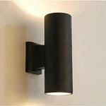 applique murale led noir gris contemporaine 10w 20w étanche ip65 aluminium