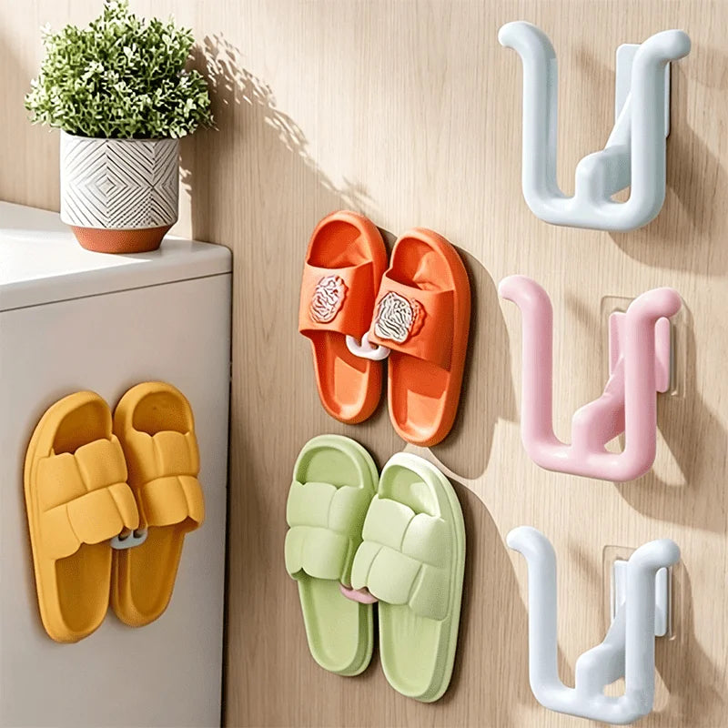 organisateur chaussures adhésif moderne orange vert rose jaune plissées rechargeable abscence