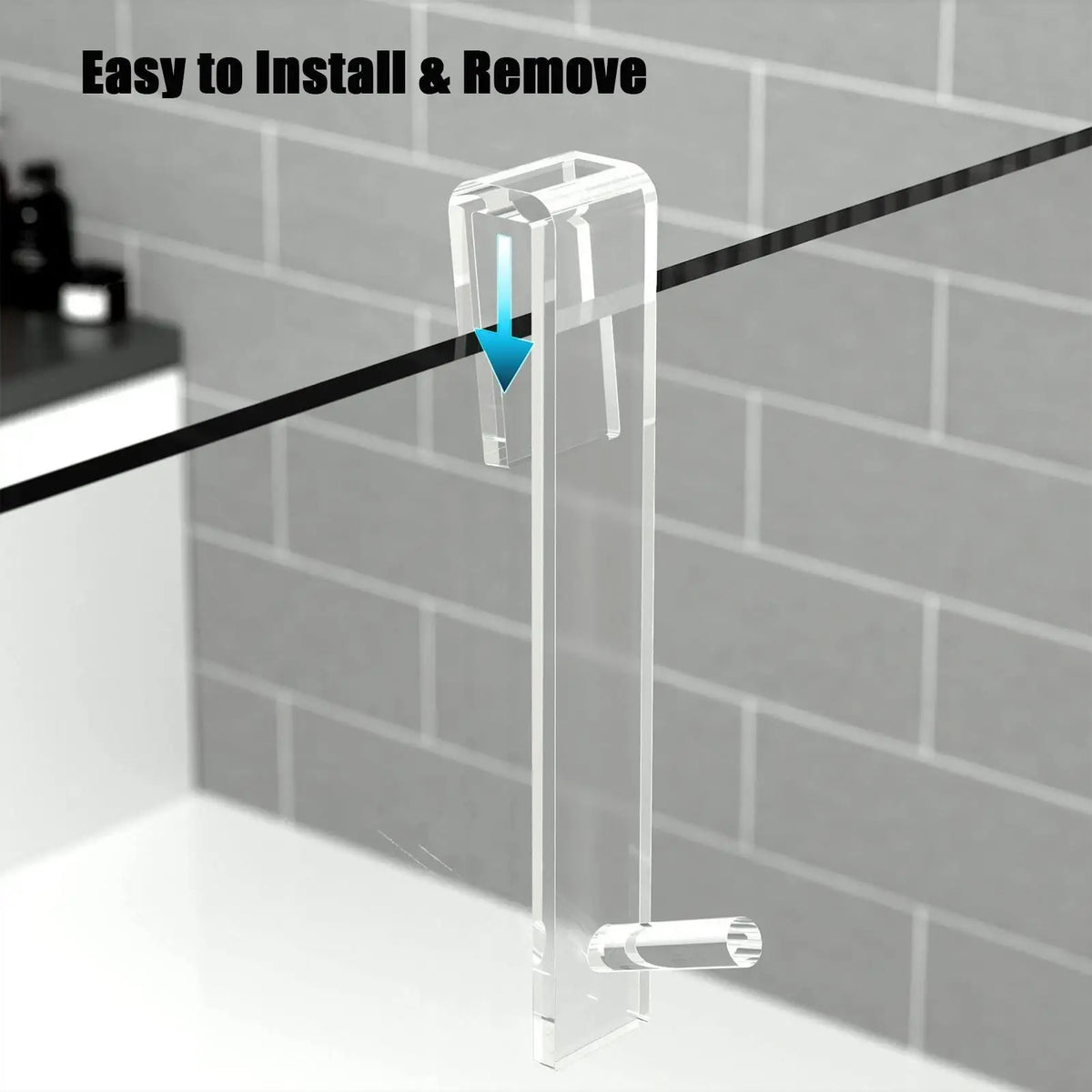 porte douche serviettes clips transparents modernes adhésifs sans perçage salle bain cuisineelts
