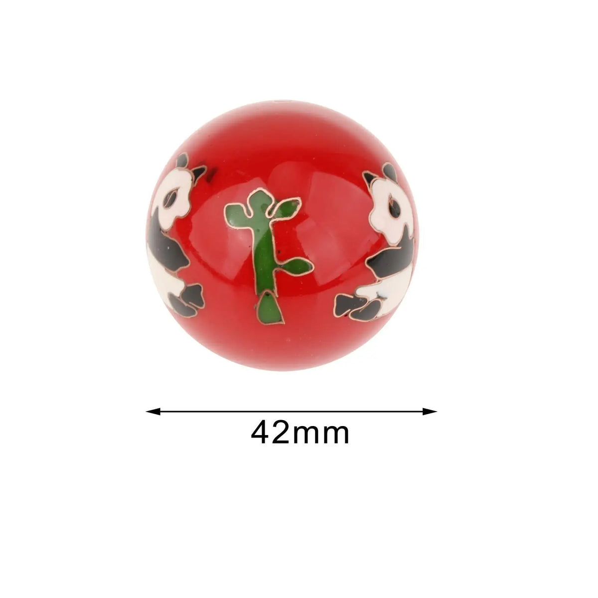boules massage main rouge panda feuille fitness relaxation santé exercices dextérité portable