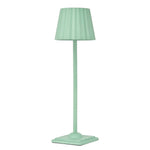 lampe table moderne lampe led rechargeable usb couleurs ambiance plissée effet vieilli base antislip.touchscreen
