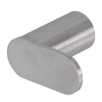 porte serviettes moderne aluminium argenté finition brossée fixations vis minimaliste