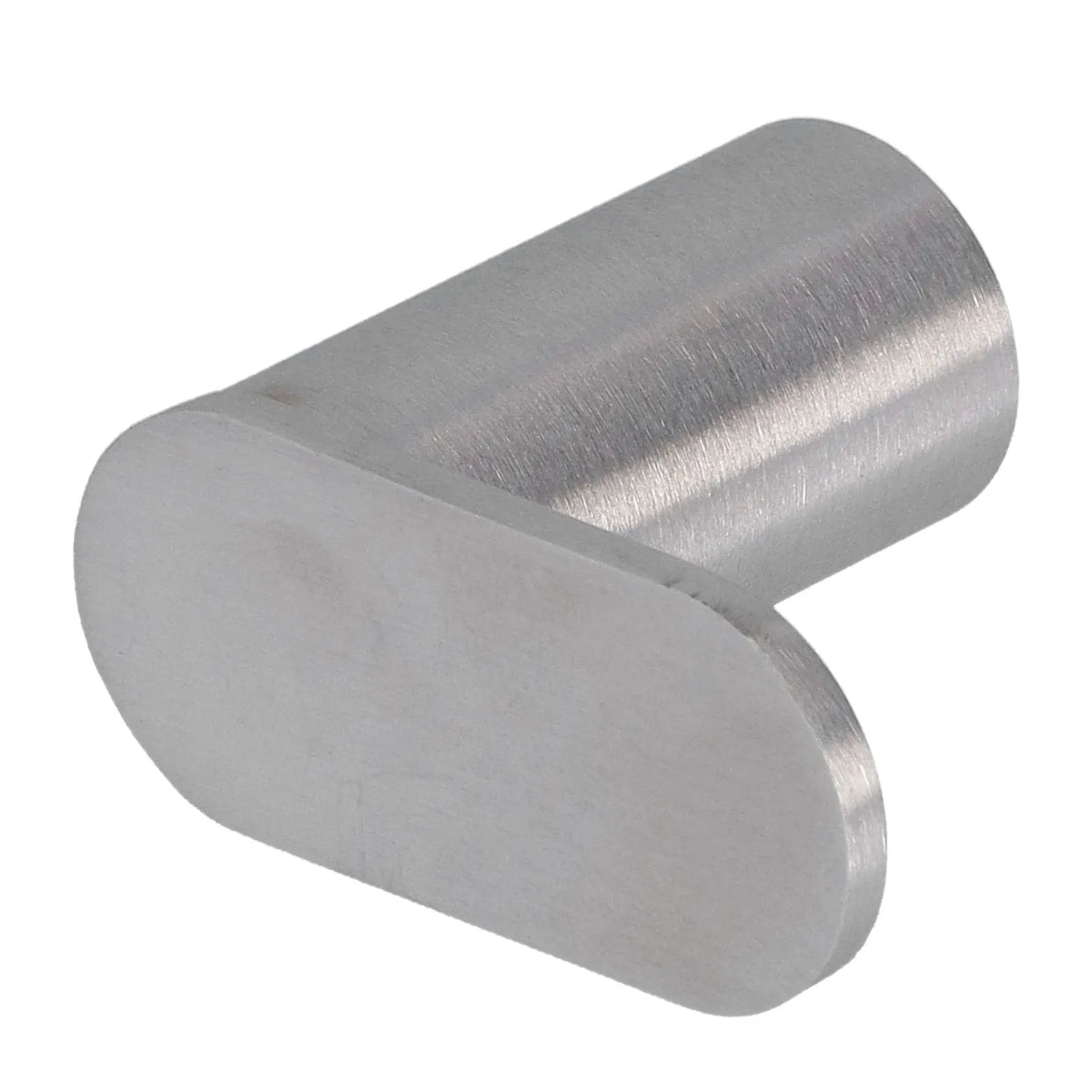 porte serviettes moderne aluminium argenté finition brossée fixations vis minimaliste