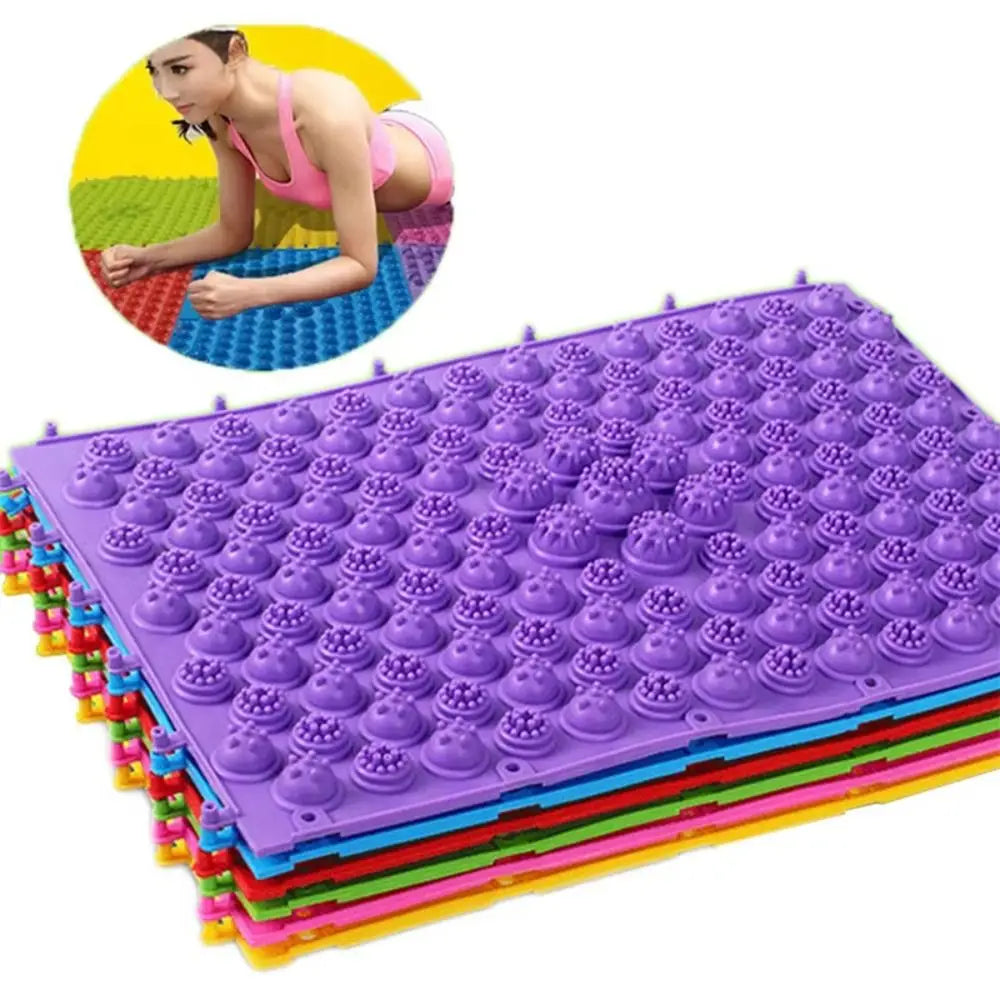 tapis massage points concaves violet vert rose bleu moderne opacité yoga circulation sanguine