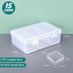 boîtes rangement transparentes modernes poignées compartiments grilles boîtes rangement transparentes poignées compartiments 10 grilles