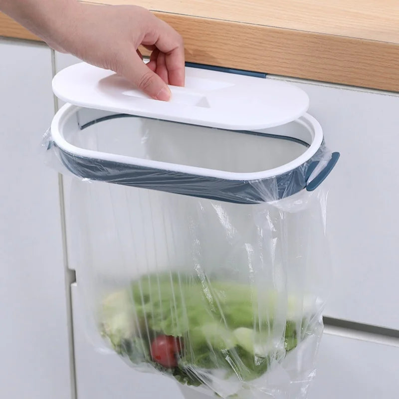 sac rangement transparent moderne blanc bleu orange clips pratique cuisine salle bain respectueux l'environnement
