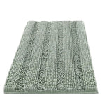 tapis bain antidérapant moderne tissu boules relief beige vert clair gris