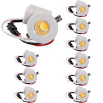 spots led mini 3w blancs 29mm moderne dimmable 4000k 6000k 3000k