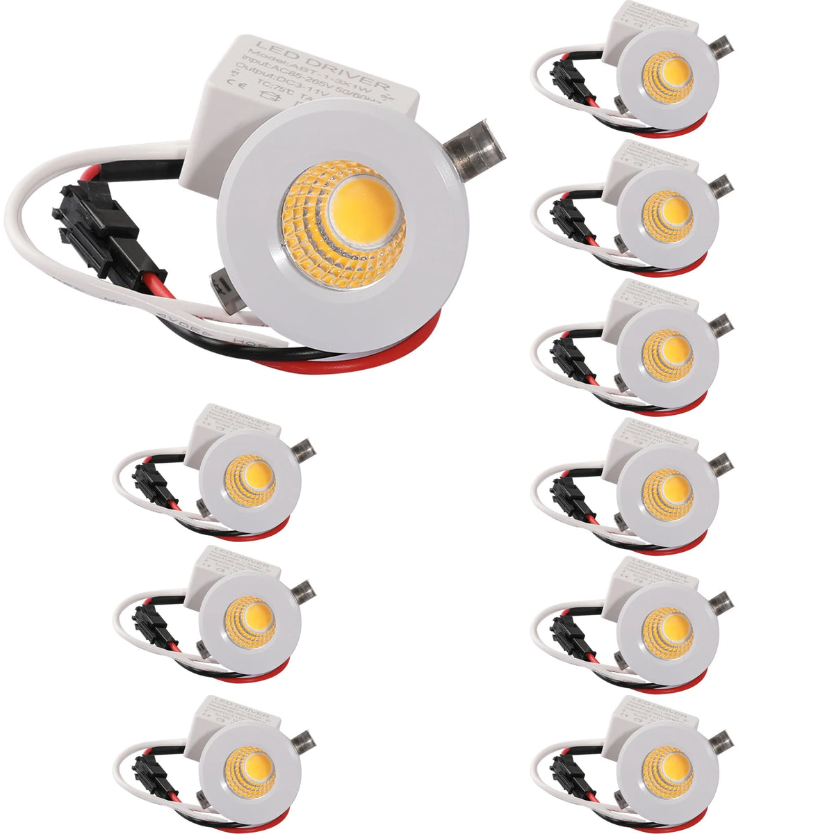 spots led mini 3w blancs 29mm moderne dimmable 4000k 6000k 3000k