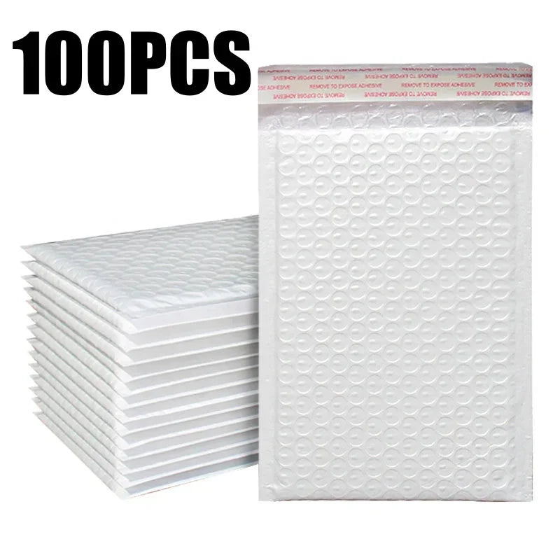 enveloppes bulles auto scellantes 500 pieces blanc texture bulle moderne adhésif rembourrées expédition imperméable