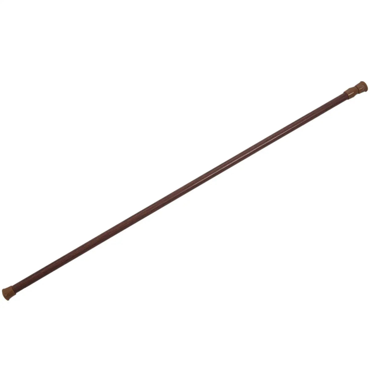 canne télescopique marron rayures fine classique métal extensible tringles rideaux