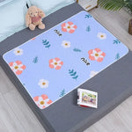 tapis absorbant enfant motif dessins animés moderne rose clair vert clair bleu clair 70cm
