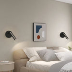 applique murale led moderne noire blanche or fixée mur éclairage minimaliste chambre 5m2