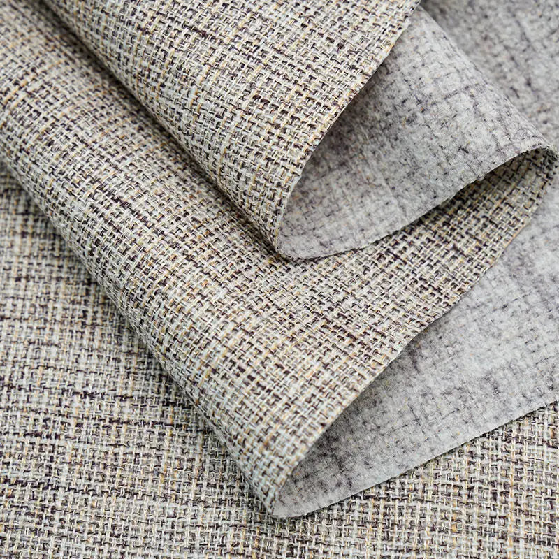 tissu polyester texturé moderne fleurs séchées jaunes feuille bleue antidérapant