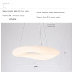 Suspension lumineuse moderne blanche minimaliste salon chambre 45cm 50cm 60cm 75cm 90cm
