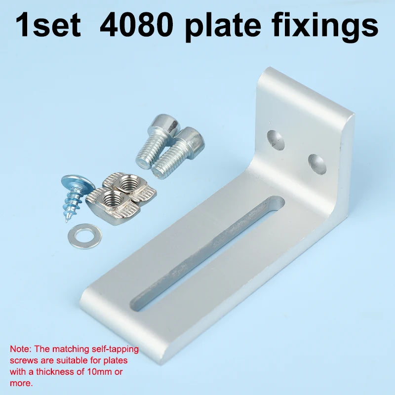 supports d'angle argenté équerres d'angle industriels plats opaques aluminium bricolage travail bois fixations