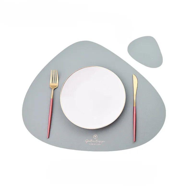 tapis table moderne tapis cuisine 45x37cm sous verre 13x11cm bleu marine gris rouge