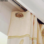 anneaux rideau argenté moderne acier inoxydable lisse opaques accessoire fenêtre porte rideau six point