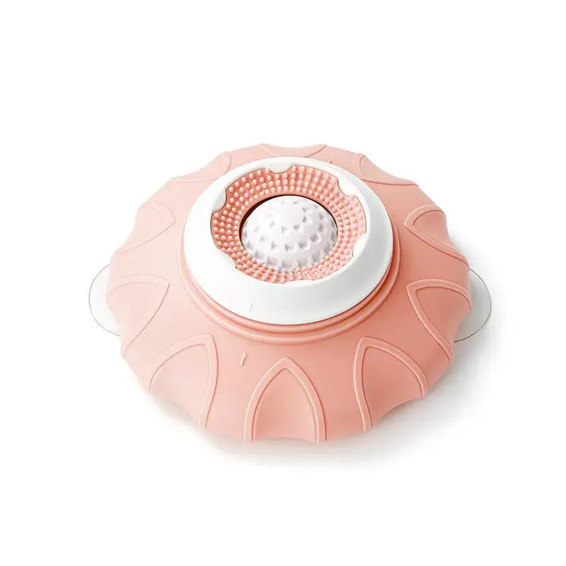 distributeur alimentation animaux interactive texturée floral chiens chats nourriture pâte tartiner bleu rose