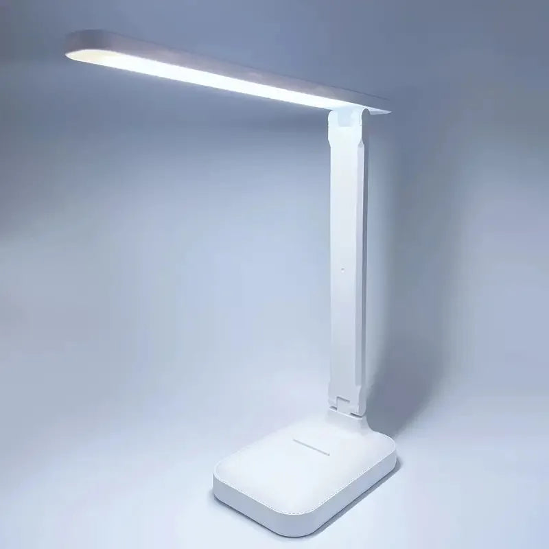 lampe led moderne blanc interrupteur tactile bras articulé support smartphone étude écriture chambre coucher