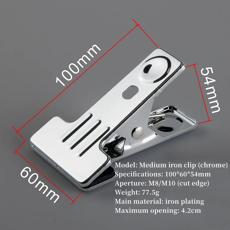 pinces modernes matériaux fer plastique finition chrome noir blanche vis serrage