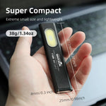lampe poche rechargeable led alliage aluminium base magnétique clip métallique moderne