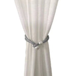 attache rideau tressées bohème couleur rose bleu gris jaune blanc ornement maison