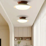 luminaire led moderne vert olive marron blanc crème minimaliste opaque fixé base métal éclairage