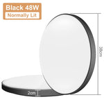 Lampe LED moderne 23cm 32cm 38cm 12W 24W 36W 48W blanc opaque