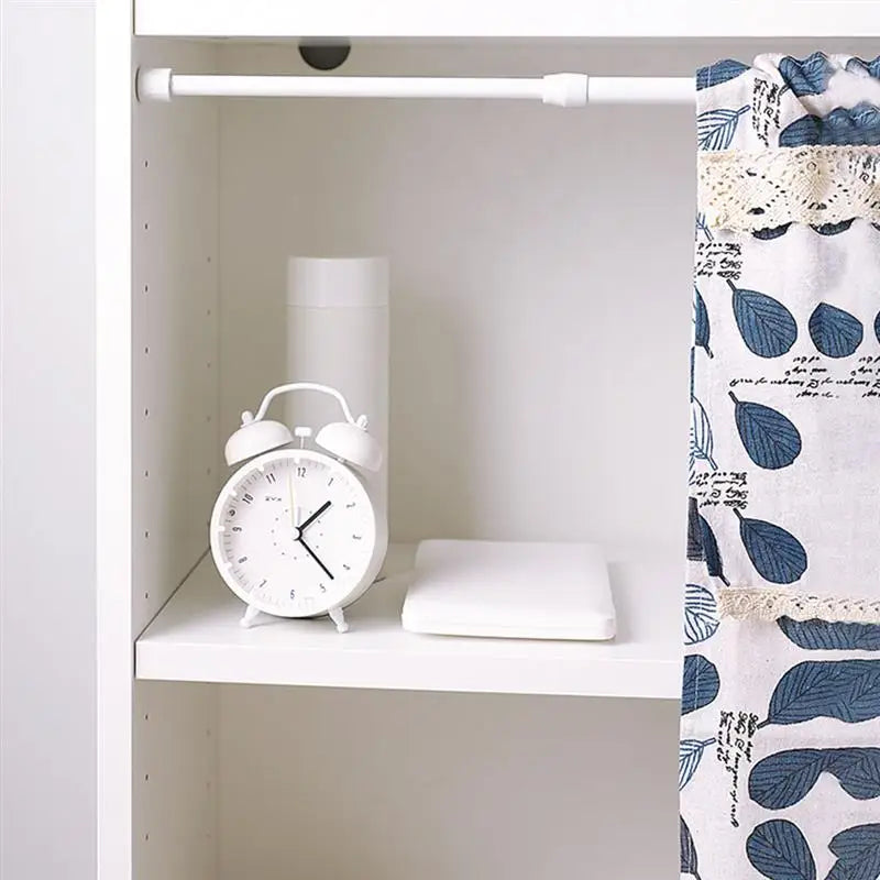 rideau télescopique extensible tige métal blanc moderne adhésif 30cm 50cm 40cm 70cm 50cm 90cm