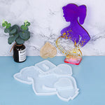 DIY cadre photo bébé avec moule silicone cœur