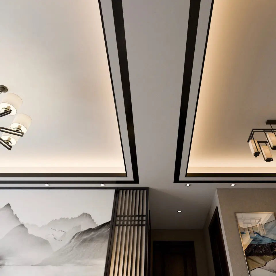 ruban decoratif adhesif or noir blanc marbre brillant moderne mur carrelage porte fenetre