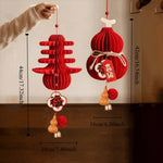 lanterne traditionnelle chinoise rouge mariage anniversaire noël papier plissé cloches dorées caractères chinois
