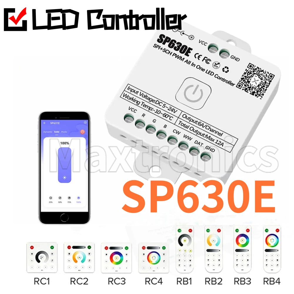 contrôleur led bluetooth app télécommande fournis modernes 24v rgb rgbw blanc