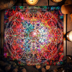 tapis tarot mandala géométrique motifs floraux multicolore moderneextérieur utilisation variée