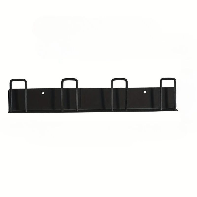 porte verres mural acier inoxydable gris vis moderne cuisine réutilisable fixations incluses