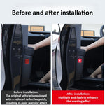 lampe signalisation porte rouge adhésive moderne voiture 12v led warning light anti collision