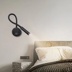 lampe murale led blanche moderne aluminium interrupteur cable chambre salon cuisine