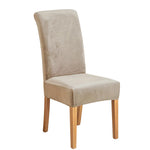 Housse chaise velours jaune doré élastique moderne protection meuble Jaune Doré