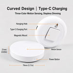 lampe nuit blanc moderne aimantée port type détection mouvement gradation progressive