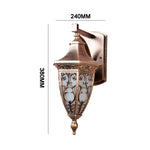 lampe murale classique dorée ornements floraux vintage éclairage maison fixations vis led ip65