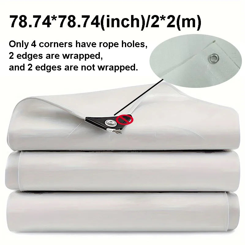 voile d'ombrage blanc imperméable anti uv résistante camping jardin patio