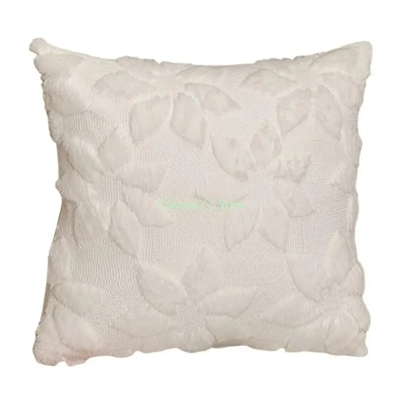 coussin carré blanc motif géométrique moderne décoration salon contemporain fixations invisibles