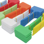 étiquettes jardinage bleu vert rouge blanc pratiques simples rectangulaires pointues 10 pièces