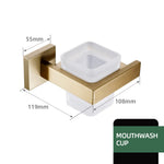 accessoires salle bain doré moderne minimaliste double étagère porte serviettes porte papier toilette brush