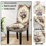 housses chaise motif floral extensibles lavables décoratives maison élégantes vintage