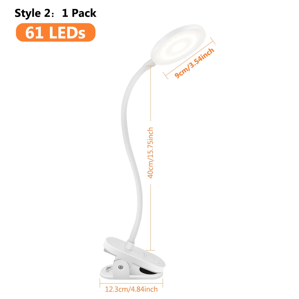 lampe table rechargeable rose pinces moderne couleurs ajustable batterie intégrée