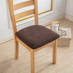 coussin chaise beige imprimé feuille moderne adhésif polyestere elasthanne usage mariage banquete