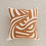 housse coussin polyester géométrique moderne marron blanc décoration canapé voiture