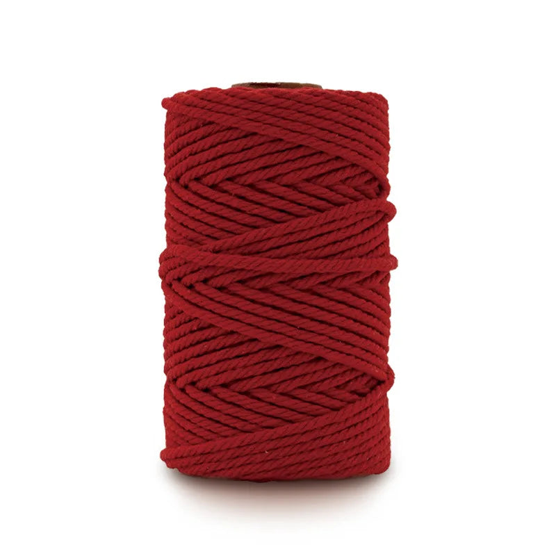 fil macramé coton texturé blanc noir gris bleu rose rouge vert jaune violet artisanal